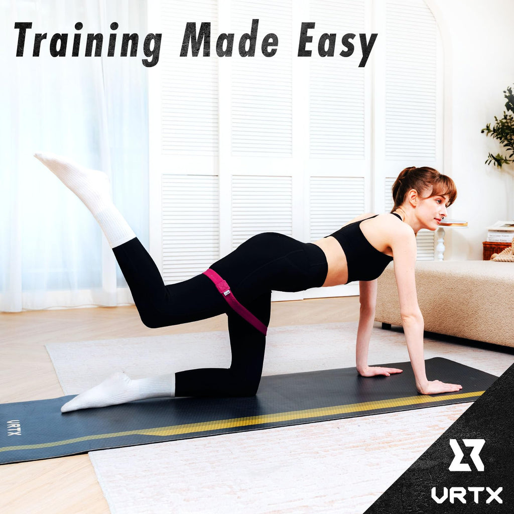 VRTX Swift Bands for Glutes & Legs Exercise | Booty Bands for Home & Gym Workout | Fabric Resistance Bands with Soft Mesh Cloth | Skin-Friendly, Non-Slip Hip Circle – Light (18-37 lbs)