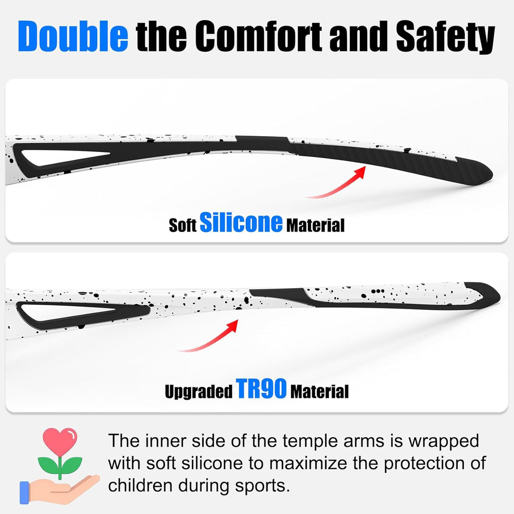 Polarized Kids Sunglasses - Ultra-Light TR90 Frame | UV400 Protection for Boys & Girls