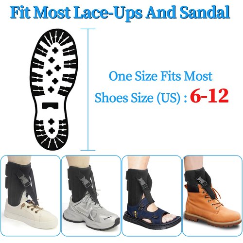 Hiball Afo Foot Drop Brace for Walking, Adjustable Drop Foot Brace with Shoes, Ankle Foot Orthosis for Men & Women, Improve Walking Gait, Prevent Falls and Injuries, Foot Up Splint for Ankle Support