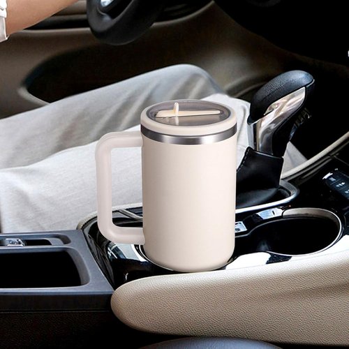 40oz Flip Straw Leak Proof Lid for Stanley H2.0 Quencher Protour Tumbler, 2 Pack Spill Proof Lid Replacement Straw Cover Top for 40 OZ Stanley Cup Accessories (Ash, Blue Spruce)