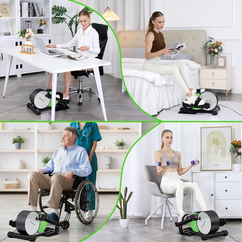 ANCHEER Under Desk Elliptical,Exercise Machine Under Desk for Home,Electric Seated Pedal Exerciser Display Monitor,Ellipse Leg Exerciser as Seen on TV,While Sitting for Seniors with Remote Control