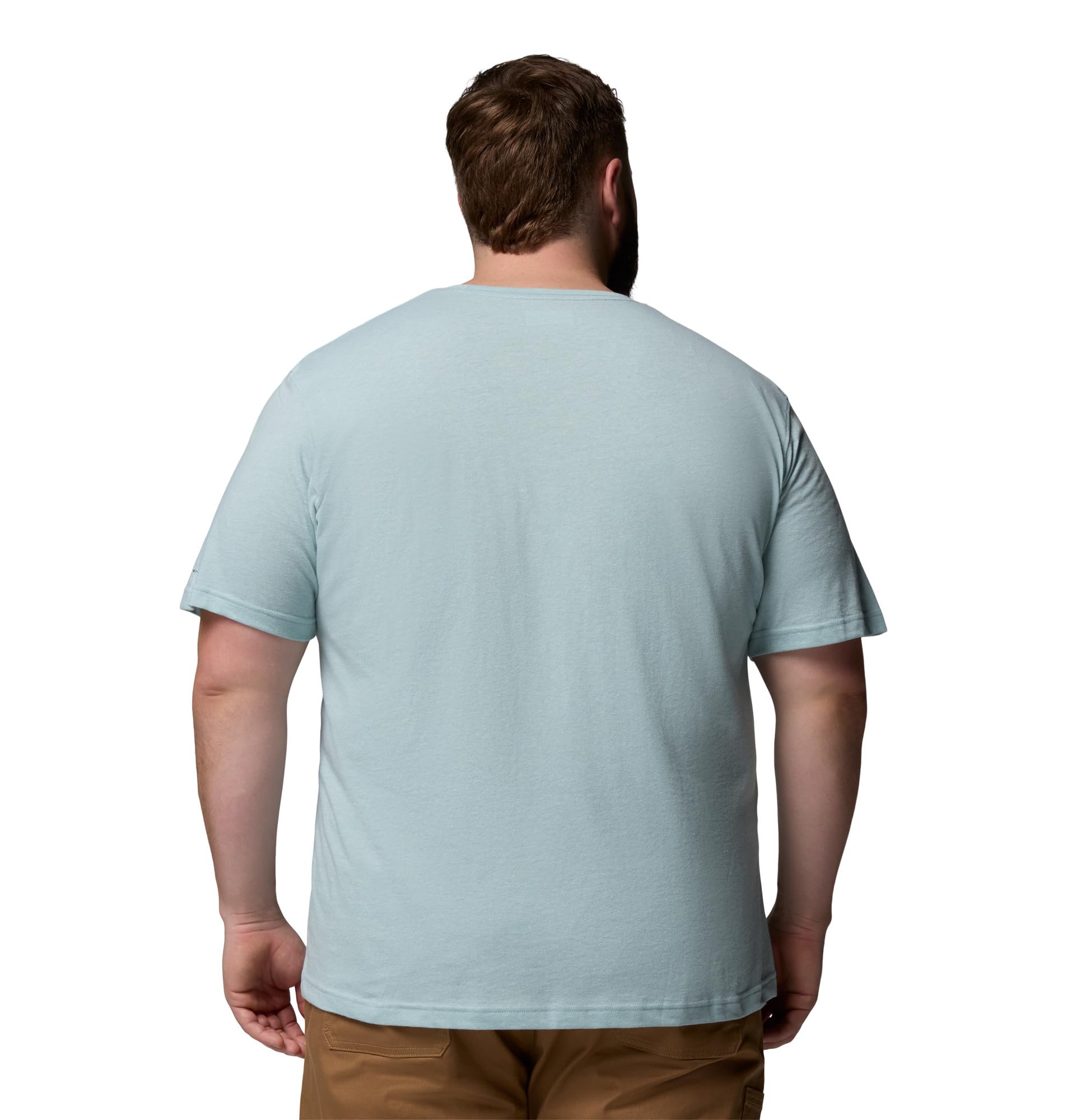 Columbia Men's Thistletown Hills Short Sleeve T-Shirt, Crushed Blue/Heather, 2X
