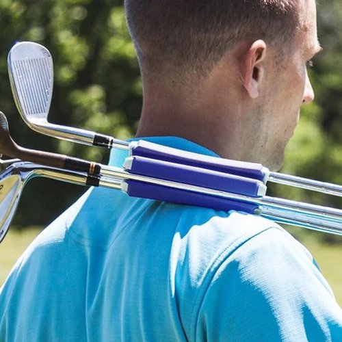 Golf Club Fixer 6 Club Capacity Compact Portable Golf Club Organizer with Padded Handle Durable Construction for Travel Storage Stabilizer in Golf Bags Perfect for Golfers on The Go Blue