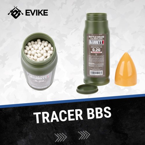 Evike Airsoft - EMG Barrett Licensed Battle Grade 6mm Airsoft BBS (Type: 0.25g / 5000rd)