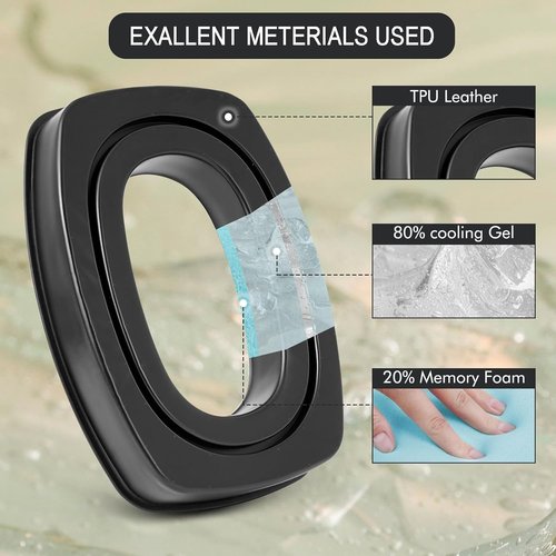 Howard Leight Gel Ear Pads - Comfortable Replacement Ear Cups with Silicone & Memory Foam | Soft Fit