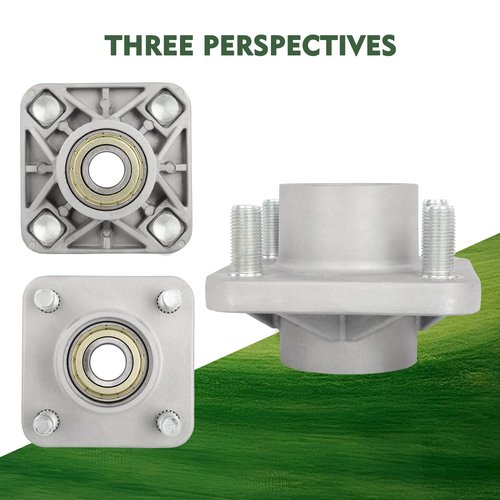 Dollate Aluminum Golf Cart Front Wheel Hub Assembly, Fit for Club Car DS and Precedent 2003.5-up and Tempo 2018-Up Gas & Electric Golf Carts, Replace OEM# 102357701（2 Pack）.