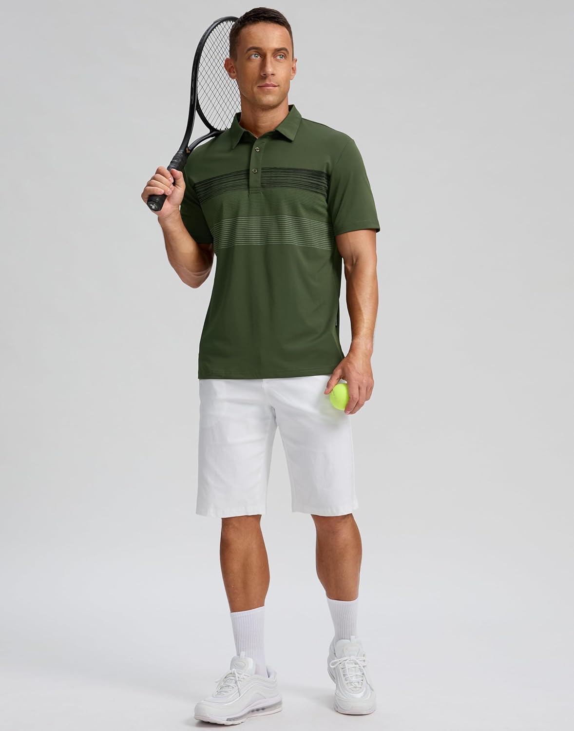 Skiennix Men's Golf Shirts - Moisture-Wicking Performance Polo | Short Sleeve Casual & Athletic Wear