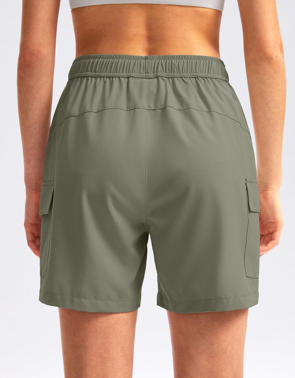 SANTINY Women's Hiking Cargo Shorts - Quick Dry, Lightweight Summer Athletic Shorts with Zipper Pockets | Available in 5'', 7'', 9'' Sizes