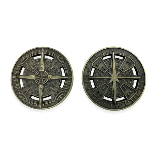 Metal Atamar's Compass 45mm RPG Adventure Compass by Norse Foundry