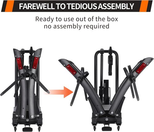 Bike Rack by [Brand Name] - 2-Inch Receiver Hitch Rack for 2 Bikes | 200 lbs Capacity, Fat Tire Compatible