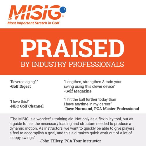 The Most Important Stretch in Golf - A Device, Golf Stretch, Golf Exercise, Golf Swing Train in One Motion. Perfect Practice Warm-Up. Shaft for Strength, Rhythm, Golf Stretching Device. Indoor/Outdoor