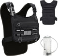 PORTHOLIC Running Vest - Adjustable Hydration Pack with 500ml/1.5L Water Bottle | Reflective & Lightweight for Hiking