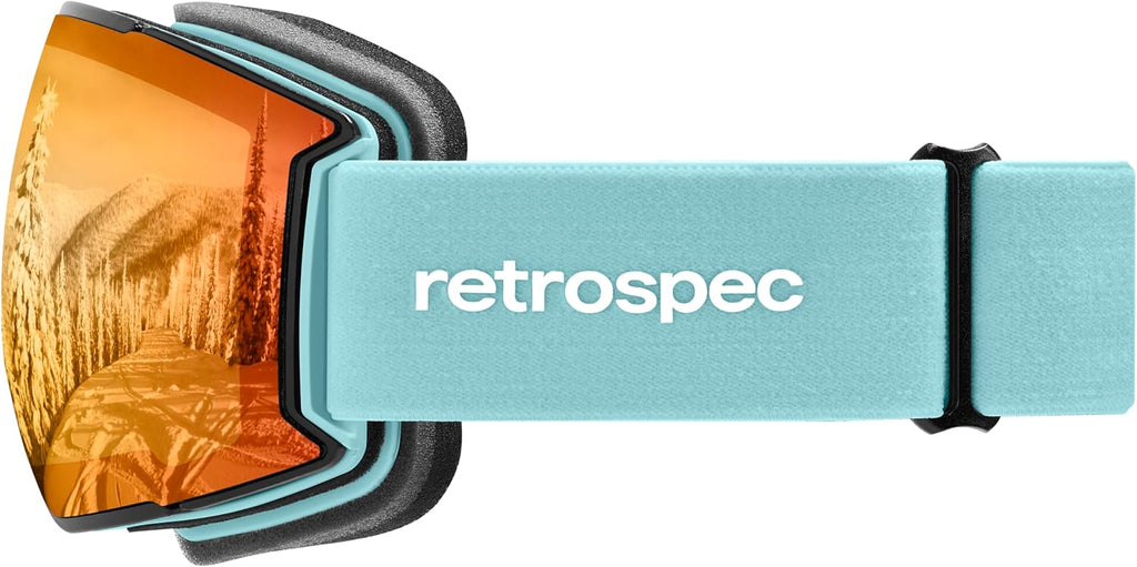 Retrospec Zenith Ski Goggles - 100% UV Protection & Anti-Fog Design for All Ages | Unisex Snowboard Goggles