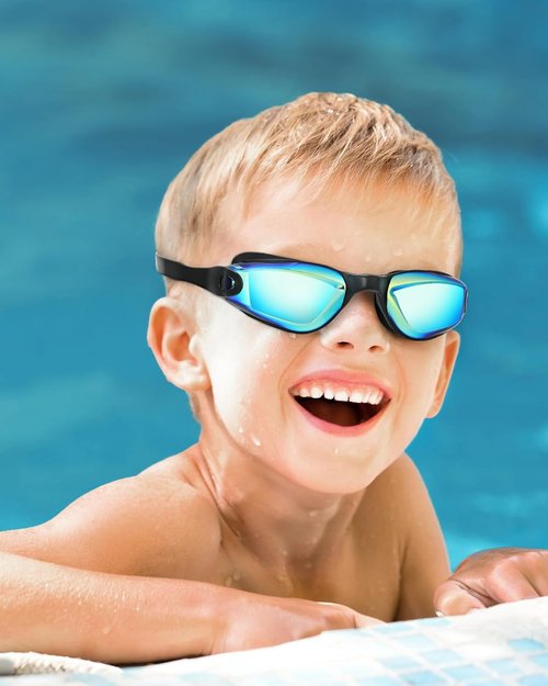 Aegend Kids Swim Goggles - Comfortable Fit & Anti-Fog Design | 2-Pack Set