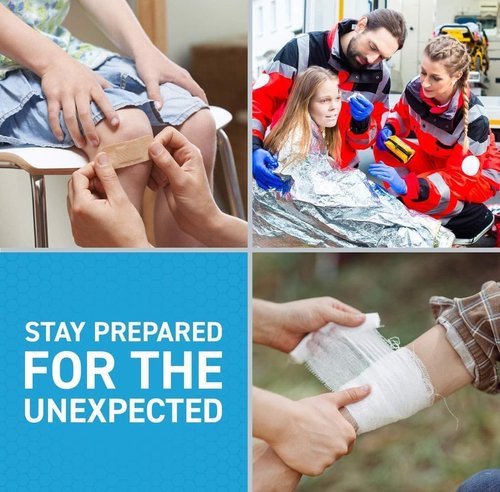 First Aid Kit Refill Supplies - 154-Piece Restock & Replacement Pack for Emergency Preparedness