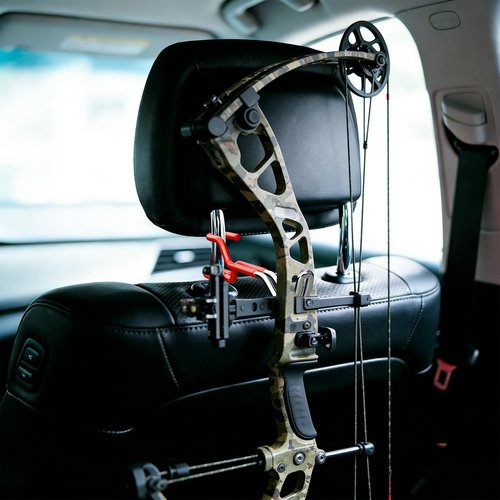 Cityeagle 2-Pack Hard Hat Holder for Truck: Heavy Duty Bow Buddy - Universal Bow Carrier for SUV, Jeep Or Sedans, Headrest Hooks, Seat Back Organizer for Bags, Hard Hats & Archery Equipment
