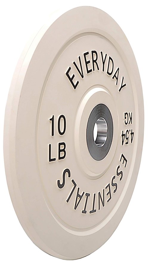 BalanceFrom Color Coded Olympic Bumper Plate Weight Plate with Steel Hub, Pairs or Sets