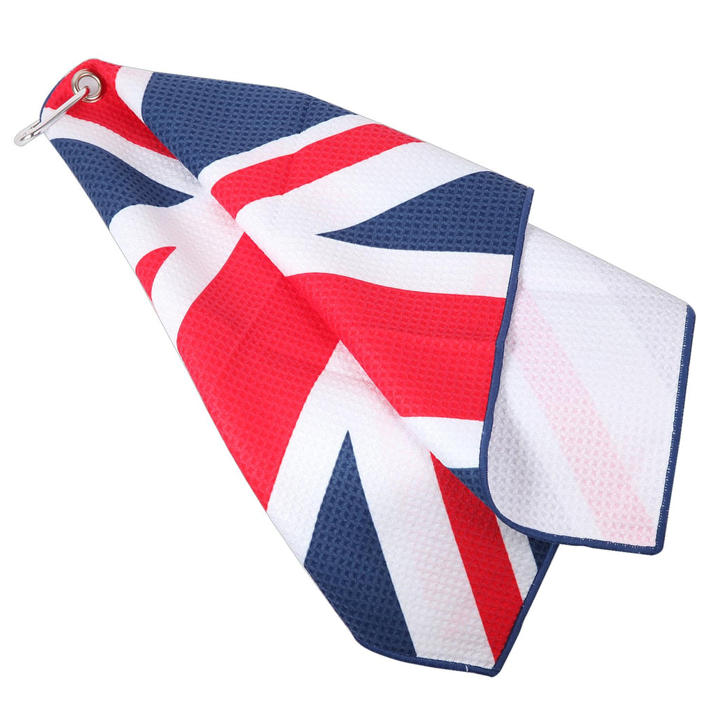SHABIER United Kingdom Golf Towel Golf Microfiber Waffle Pattern Golf Towel (The Union Jack)
