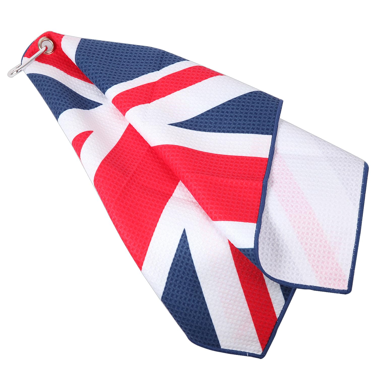 SHABIER United Kingdom Golf Towel Golf Microfiber Waffle Pattern Golf Towel (The Union Jack)