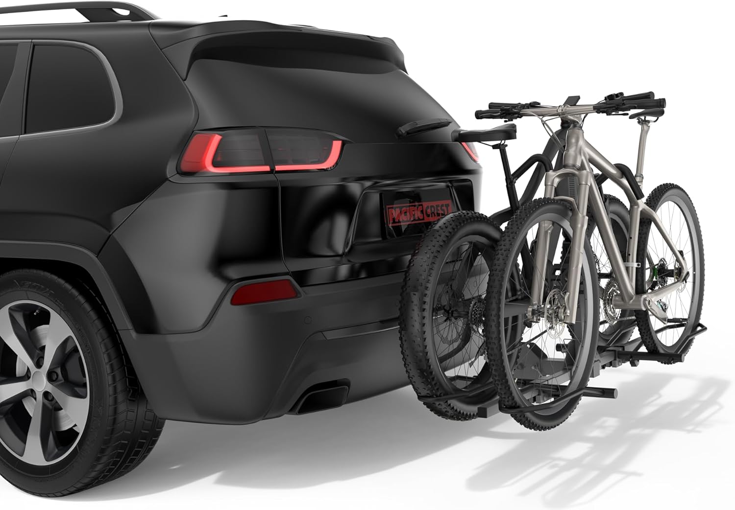 **160Lbs Heavy Duty Bike Rack Hitch by [Brand Name] - Foldable E-Bike Carrier for SUVs | Anti-Rattle Lock, Fits 2'' Receiver**