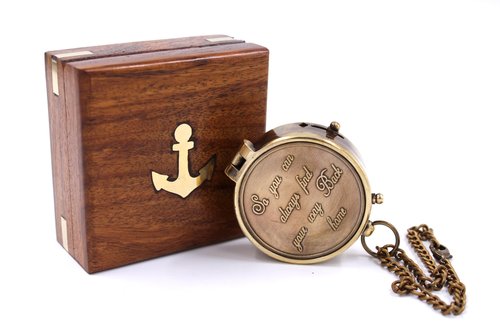 Engraved Compass – So You Can Always Find Your Way Back Home – Gift for Boyfriend, Husband, Son, Groom – Anniversary, Graduation, Birthday Gift for Him or Her