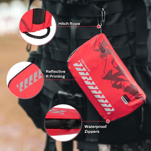RHINO RESCUE Small First Aid Kit Ultralight Water-Resistent Medical Kit for Hiking, Backpacking, Cycling, Travel, Vehicles