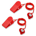Treadmill Safety Key 2-Pack Universal Magnetic Replacement Key - Red, 41.3''