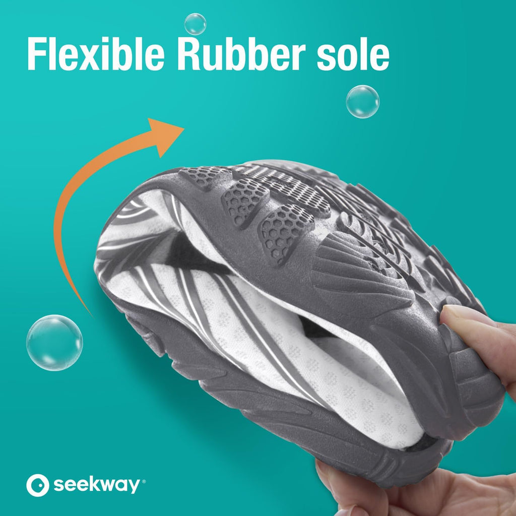 SEEKWAY Water Shoes - Quick-Dry Aqua Socks for Men & Women | Ideal for Beach, Swim, Hiking & Kayaking