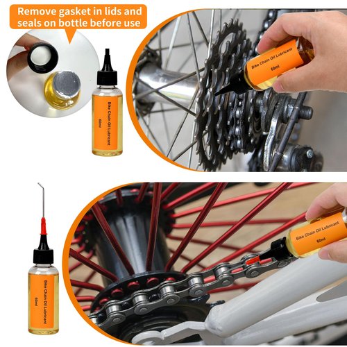 Bike and Motorcycle Chain Washer - bike Cleaner Kit Including Bicycle Chain Scrubber, Cleaner Brush Tool, Degreaser, Chain Lube, Bike Maintenance Kit for Mountain, Road, Hybrid, City Bicycles