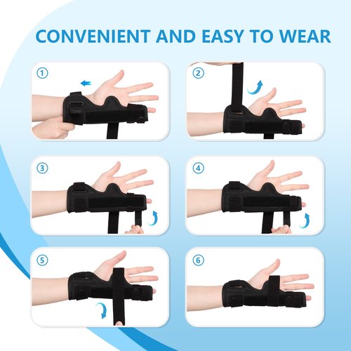 joingood Pinky Finger Splint, Boxer Fracture Splint, Metacarpal Splint for 4th or 5th Finger, Finger Splint for Broken Finger Trigger Finger Arthritis Tendonitis,Fits for Left & Right Hand(Mesh,S/M)