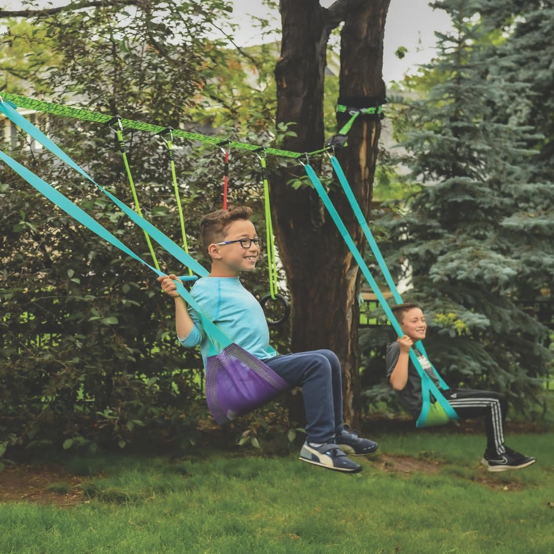 Slackers Tree Swing Kit - Transform Your Backyard with a Fun Tree Swing - Ideal for Ages 3+