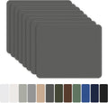 OAZ Nylon Repair Patches - Waterproof Self-Adhesive Fabric Tape Kit | 8 Pieces, 7.87 x 5.9 Inch, Dark Gray