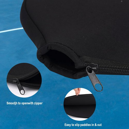 MINYJHZ Pickleball Paddle Covers, Neoprene Pickle ball Rackets Sleeve, Universal Paddles Bag for Most USAPA Standard and Elongated Pickleball Racquets