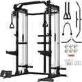 Mikolo Power Cage - 2000LB Power Rack with Dual Pulley System | Multi-Function Home Gym Machine