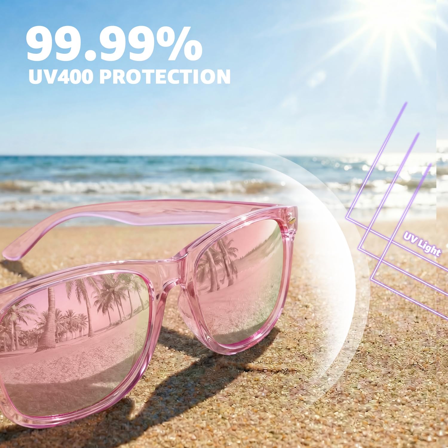 Myiaur Classic Sunglasses for Women Polarized Driving Anti-Glare UV Protection