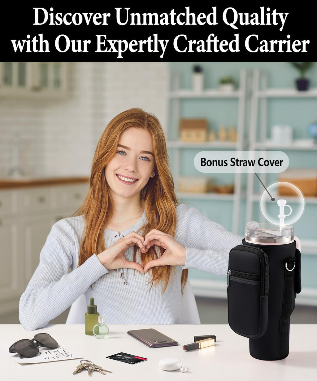 Stanley | Carrier Bag with Phone Pocket - Adjustable Sling Sleeve for 40 oz Tumbler & Accessories