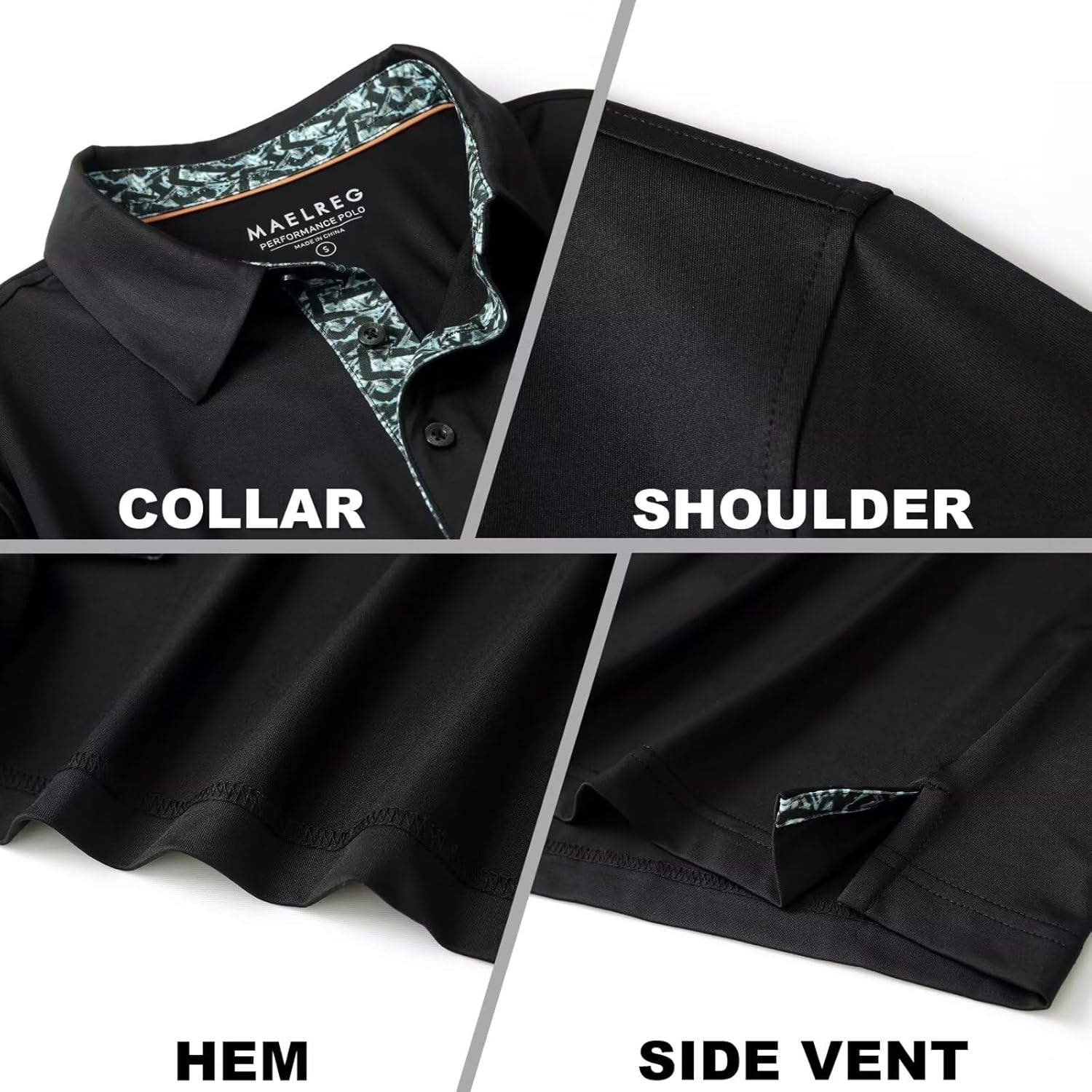 Skiennix Men's Polo Shirts - Stylish Dry Fit Performance Collared Golf Tops | Short & Long Sleeve Options