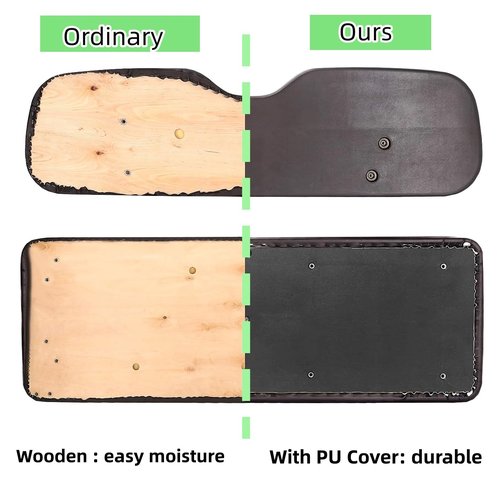 Dr.Acces Golf Cart Replacement Rear Seats Universal Rear Cushions for Club Car EZGO Yamaha Cushion Back Seat Dedicated for Flip Rear Seats (Black)