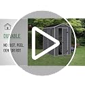 Keter Manor 4x6 Resin Outdoor Storage Shed - Weatherproof Garden & Patio Organizer