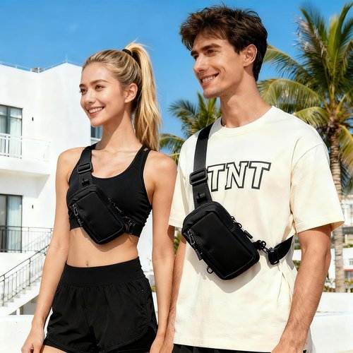 GORELAX Small Crossbody Sling Bag Compact Chest Pack for Men Women EDC Phone Purse Running Hiking Travel