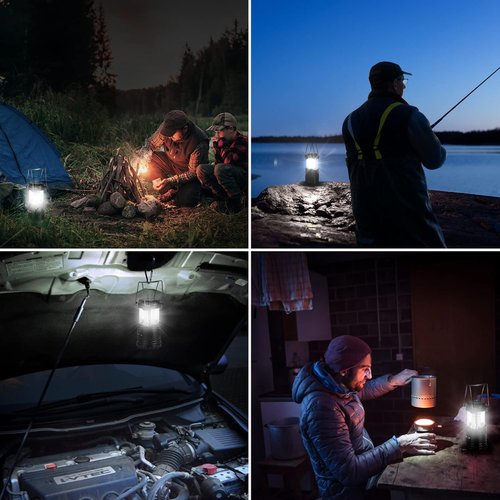 Lepro LED Camping Lantern - Collapsible, IPX4 Water Resistant, Portable Emergency Light | Battery Powered