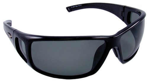 Sea Striker Tide Tamer Sunglasses with Black Frame and Grey Lens (Fits Medium to Large Faces)