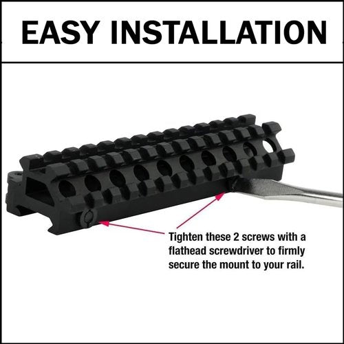 360 Tactical Heavy Duty 90 and 45 Degree Picatinny Riser Mount with Quick Release, for Red Dots Scopes, and Optics Use QD Mount