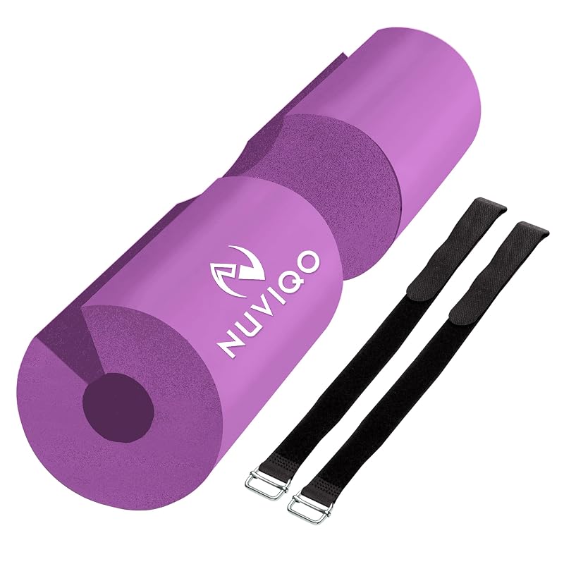 Nuviqo Barbell Pad for Squats & Hip Thrusts - Purple Variation