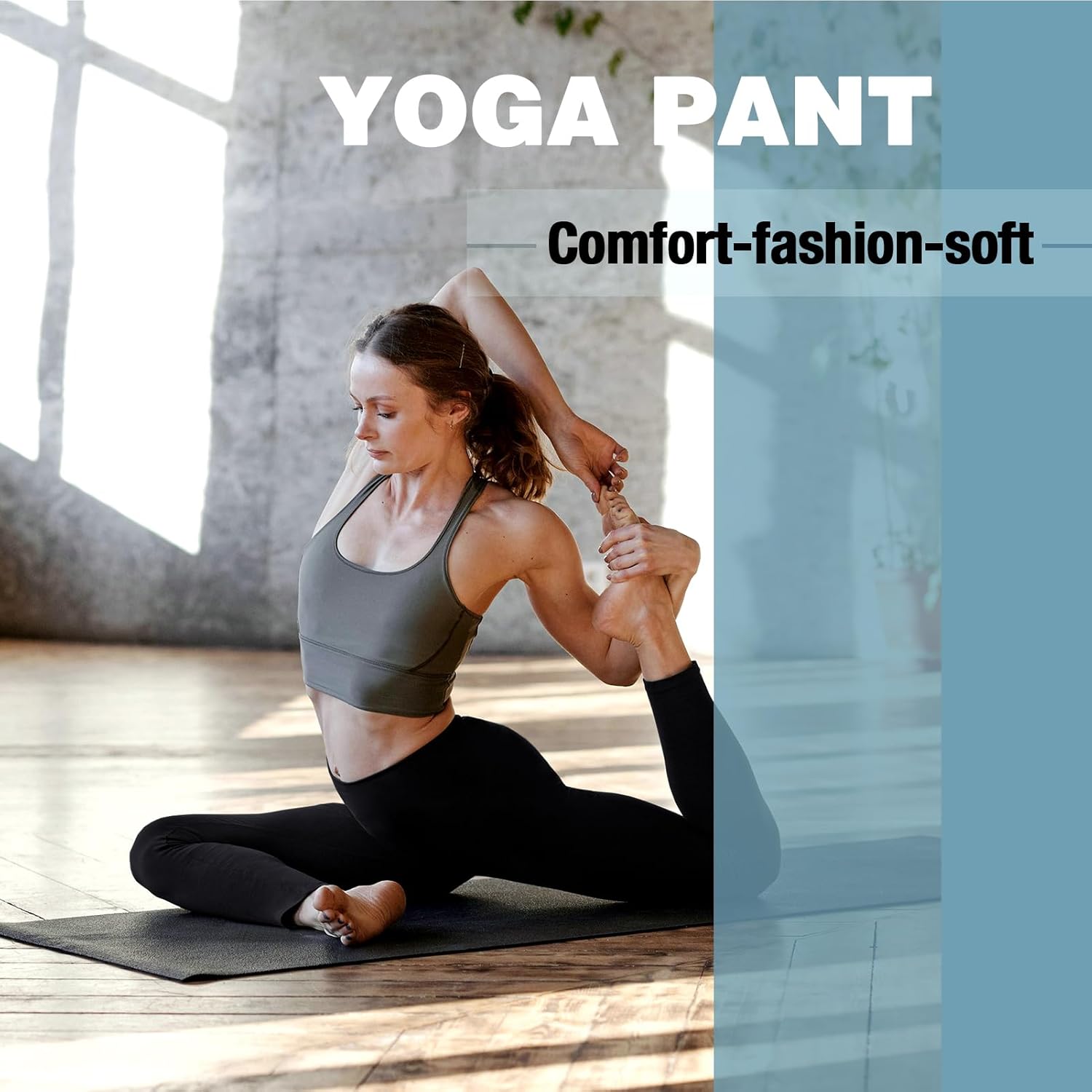 SINOPHANT High Waisted Leggings - Buttery Soft Stretchy Yoga Pants with Pockets | Full Length Capri