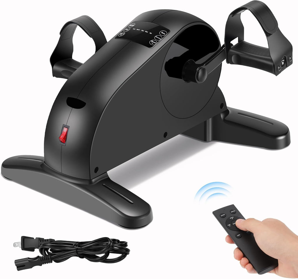 Skiennix Electric Pedal Exerciser - Mini Motorized Bike for Low Impact Leg & Arm Workouts
