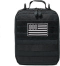 Skiennix Tactical Molle Pouch - Compact Black Camo EDC Utility Gear for Military Carry