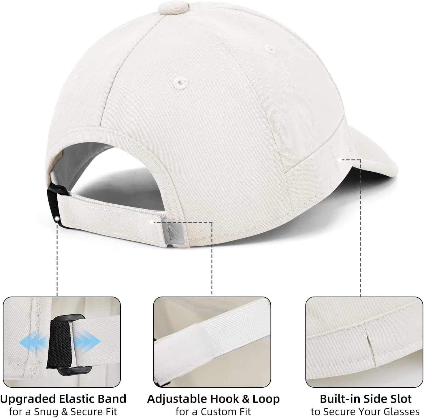 ZOORON Baseball Cap - Unstructured Low Profile Dad Hat | Soft, Adjustable Design for Outdoor Golf