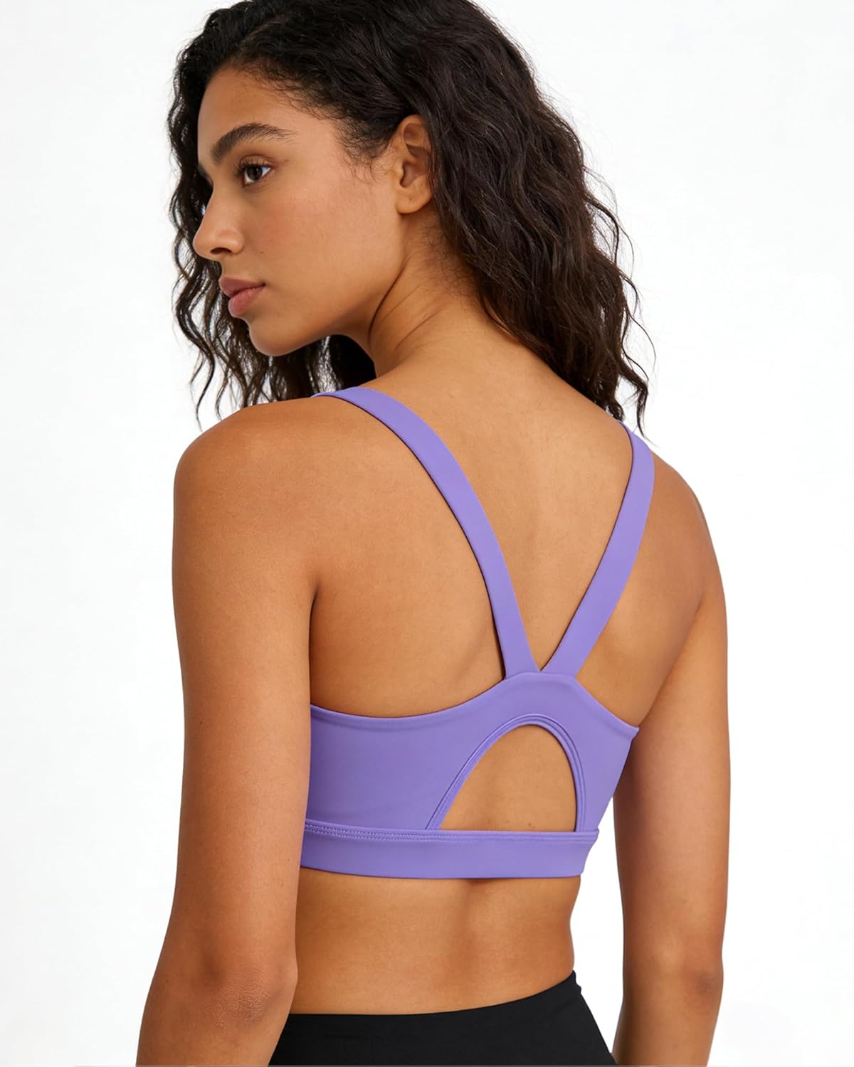 Skiennix High Impact Sports Bra - Padded Racerback Running & Yoga Crop Tank Top for Women