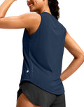 SANTINY Women's Sleeveless Workout Tops - Breathable Lightweight Athletic Tank for Yoga & Running